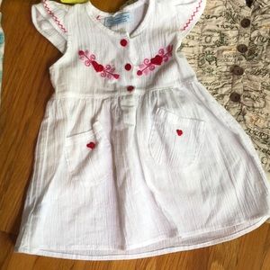 White dress & yellow dress 12mths-special listing